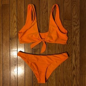 Front Tying Bikini Set